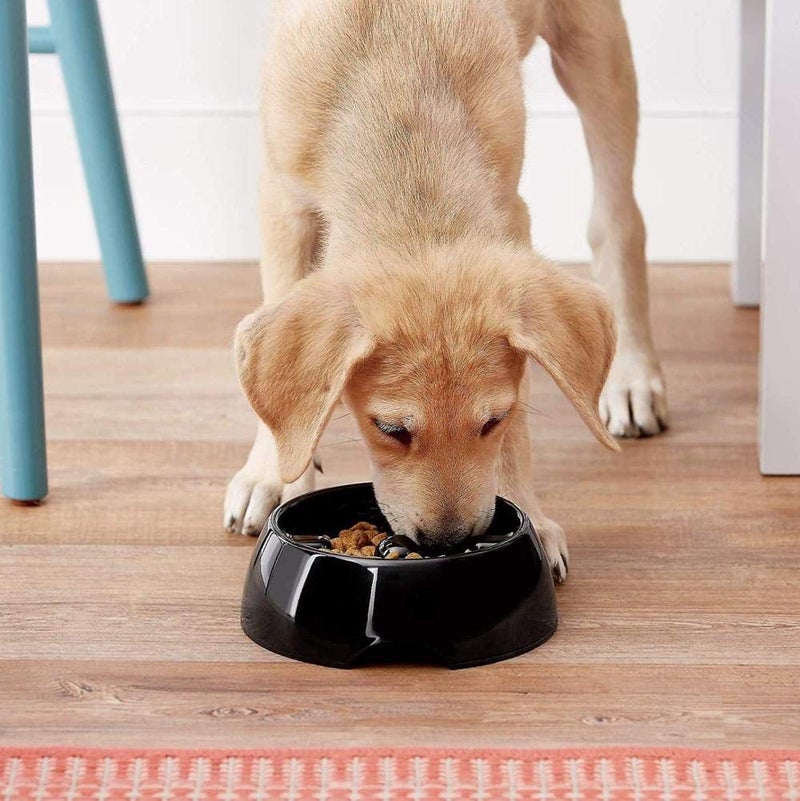 Dogit Go Slow Anti-Gulping Dog Bowl, Black, Medium - Image 5